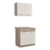 ΚΟΥΖΙΝΑ DALILA 80 GREY OAK / ΛΕΥΚΟ 80x51,5x206,5εκ 11008358