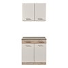 ΚΟΥΖΙΝΑ DALILA 80 GREY OAK / ΛΕΥΚΟ 80x51,5x206,5εκ 11008358