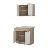 ΚΟΥΖΙΝΑ DALILA 80 GREY OAK / ΛΕΥΚΟ 80x51,5x206,5εκ 11008358