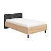 ΚΡΕΒΑΤΙ BARLETTA 120 ARTISAN ΜΕ ΓΚΡΙ ΥΦΑΣΜΑ ΜΑΥΡΑ ΠΟΔΙΑ 131x213,5x85,5εκ (120x200) 11012152