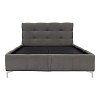 ΚΡΕΒΑΤΙ ΜΕ ΠΑΤΩΜΑ Fylliana SALVADOR ΓΚΡΙ ΧΡΩΜΑ 170x220x110εκ 880-124-033