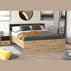 ΚΡΕΒΑΤΙ VARADERO 160 ARTISAN OAK-ΜΑΥΡΟ 175x206x92εκ 11011631