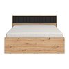ΚΡΕΒΑΤΙ VARADERO 160 ARTISAN OAK-ΜΑΥΡΟ 175x206x92εκ 11011631