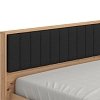 ΚΡΕΒΑΤΙ VARADERO 160 ARTISAN OAK-ΜΑΥΡΟ 175x206x92εκ 11011631