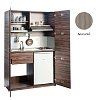 Πολυκουζινάκι Silver ΚΣ125 με πόρτες 125x209x65 Δρυς Μπεζ