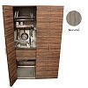 Πολυκουζινάκι Silver ΚΣ125 με πόρτες 125x209x65 Δρυς Μπεζ