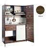 Πολυκουζινάκι Silver ΚΣ125 με πόρτες 125x209x65 Walnut
