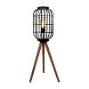 ΛΑΜΠΑ ΔΑΠΕΔΟΥ Fylliana Cresset ΜΑΥΡΟ ΧΡΩΜΑ 40x40x90εκ Ε27 835-123-267
