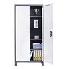 ΜΕΤΑΛΛΙΚΗ ΝΤΟΥΛΑΠΑ Fylliana Everet ΓΚΡΙ-ΛΕΥΚΟ 90x40x190εκ 721-00-001
