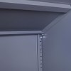 ΜΕΤΑΛΛΙΚΗ ΝΤΟΥΛΑΠΑ Fylliana Everet ΓΚΡΙ-ΛΕΥΚΟ 90x40x190εκ 721-00-001
