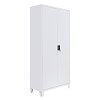 ΜΕΤΑΛΛΙΚΗ ΝΤΟΥΛΑΠΑ Fylliana Everet ΛΕΥΚΟ ΧΡΩΜΑ 90x40x190εκ 721-00-002