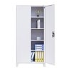 ΜΕΤΑΛΛΙΚΗ ΝΤΟΥΛΑΠΑ Fylliana Everet ΛΕΥΚΟ ΧΡΩΜΑ 90x40x190εκ 721-00-002