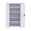 ΜΕΤΑΛΛΙΚΗ ΝΤΟΥΛΑΠΑ Fylliana Everet ΛΕΥΚΟ ΧΡΩΜΑ 90x40x190εκ 721-00-002