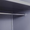 ΜΕΤΑΛΛΙΚΗ ΝΤΟΥΛΑΠΑ Fylliana Valja ΓΚΡΙ ΛΕΥΚΟ ΧΡΩΜΑ 90x45x190εκ 721-00-005