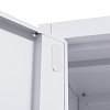 ΜΕΤΑΛΛΙΚΗ ΝΤΟΥΛΑΠΑ Fylliana Valja ΛΕΥΚΟ ΧΡΩΜΑ 90x45x190εκ 721-00-006
