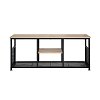 ΜΕΤΑΛΛΙΚΟ ΕΠΙΠΛΟ ΤΗΛΕΟΡΑΣΗΣ Fylliana Edge 2195 SONOMA-ARTISAN ΧΡΩΜΑ 120x40x50εκ 0033-223-006