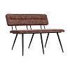 ΜΕΤΑΛΛΙΚΟ ΠΑΓΚΑΚΙ Fylliana Antela TAUPE ΧΡΩΜΑ 120x40x78εκ 897-123-027