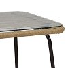 ΜΕΤΑΛΛΙΚΟ ΣΕΤ ΚΗΠΟΥ 4 ΤΜΧ Fylliana 2133 ΚΑΦΕ 124x62x77εκ 327-124-154