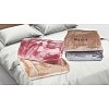 Κουβέρτα Μονόχρωμη Velvet Mocca 160x220 550gr