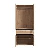 ΝΤΟΥΛΑΠΑ CORBETT 2K1F h211 ARTISAN OAK/ΜΑΥΡΟ ΜΑΤ ΧΡΩΜΑ 93x55x211εκ 11014684