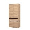 ΝΤΟΥΛΑΠΑ CORBETT 2K1F h211 ARTISAN OAK/ΜΑΥΡΟ ΜΑΤ ΧΡΩΜΑ 93x55x211εκ 11014684