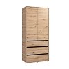 ΝΤΟΥΛΑΠΑ CORBETT 2K3F h211 ARTISAN OAK/ΜΑΥΡΟ ΜΑΤ ΧΡΩΜΑ 93x55x211εκ 11014686