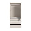 ΝΤΟΥΛΑΠΑ CORBETT 2K3F h211 CASHMERE/ΜΑΥΡΟ ΜΑΤ ΧΡΩΜΑ 93x55x211εκ 11014685