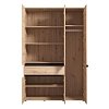 ΝΤΟΥΛΑΠΑ CORBETT 3K1F1O h211 ARTISAN OAK/ΜΑΥΡΟ ΜΑΤ ΧΡΩΜΑ 138x55x211εκ 11014291