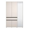 ΝΤΟΥΛΑΠΑ CORBETT 3K1F1O h211 CASHMERE/ΜΑΥΡΟ ΜΑΤ ΧΡΩΜΑ 138x55x211εκ 11014292