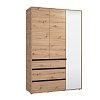ΝΤΟΥΛΑΠΑ CORBETT 3K3F1O h211 ARTISAN/ΜΑΥΡΟ ΜΑΤ ΧΡΩΜΑ 138x55x211εκ 11014106