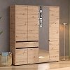 ΝΤΟΥΛΑΠΑ CORBETT 4K1F1O h211 ARTISAN OAK/ΜΑΥΡΟ ΜΑΤ ΧΡΩΜΑ 183x55x211εκ 11014284