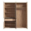 ΝΤΟΥΛΑΠΑ CORBETT 4K1F1O h211 ARTISAN OAK/ΜΑΥΡΟ ΜΑΤ ΧΡΩΜΑ 183x55x211εκ 11014284