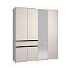 ΝΤΟΥΛΑΠΑ CORBETT 4K1F1O h211 CASHMERE/ΜΑΥΡΟ ΜΑΤ ΧΡΩΜΑ 183x55x211εκ 11014105