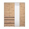 ΝΤΟΥΛΑΠΑ CORBETT 4K3F1O h211 ARTISAN OAK/ΜΑΥΡΟ ΜΑΤ ΧΡΩΜΑ 183x55x211εκ 11014097