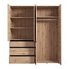 ΝΤΟΥΛΑΠΑ CORBETT 4K3F1O h211 ARTISAN OAK/ΜΑΥΡΟ ΜΑΤ ΧΡΩΜΑ 183x55x211εκ 11014097