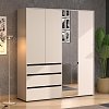 ΝΤΟΥΛΑΠΑ CORBETT 4K3F1O h211 CASHMERE/ΜΑΥΡΟ ΜΑΤ ΧΡΩΜΑ 183x55x211εκ 11014287