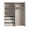 ΝΤΟΥΛΑΠΑ CORBETT 4K3F1O h211 CASHMERE/ΜΑΥΡΟ ΜΑΤ ΧΡΩΜΑ 183x55x211εκ 11014287
