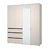 ΝΤΟΥΛΑΠΑ CORBETT 4K3F1O h211 CASHMERE/ΜΑΥΡΟ ΜΑΤ ΧΡΩΜΑ 183x55x211εκ 11014287