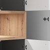 ΝΤΟΥΛΑΠΑ DONALD 3K2F1O h227 ΛΕΥΚΟ/ARTISAN OAK ΧΡΩΜΑ 135x57x227εκ 11014107