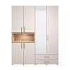 ΝΤΟΥΛΑΠΑ DONALD 4K2F1O h227 CASHEMERE/ARTISAN OAK ΧΡΩΜΑ 179x57x227εκ 11014108