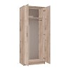ΝΤΟΥΛΑΠΑ HANA 2Κ GREY OAK 80x52x205εκ 11009044