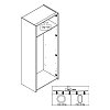 ΝΤΟΥΛΑΠΑ HANA 2Κ SONOMA 80x52x205εκ 11008711