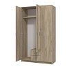 ΝΤΟΥΛΑΠΑ Hana 3Κ2FO GREY OAK 120x52x205εκ 11008713