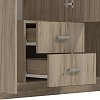 ΝΤΟΥΛΑΠΑ Hana 3Κ2FO GREY OAK 120x52x205εκ 11008713