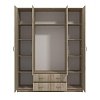 ΝΤΟΥΛΑΠΑ Hana 4Κ2F2O GREY OAK 160x52x205εκ 11008720