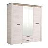 ΝΤΟΥΛΑΠΑ Kent 4K2F2O GREY OAK/WHITE OAK 199x56x207εκ 11008716