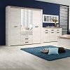 ΝΤΟΥΛΑΠΑ Kent 4K2F2O GREY OAK/WHITE OAK 199x56x207εκ 11008716