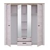 ΝΤΟΥΛΑΠΑ Kent 4K2F2O GREY OAK/WHITE OAK 199x56x207εκ 11008716
