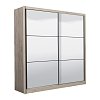 ΝΤΟΥΛΑΠΑ NAVARA ΜΕ ΚΑΘΡΕΦΤΗ 215 2 OG GREY OAK 213x60x215,5εκ 11008348