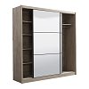 ΝΤΟΥΛΑΠΑ NAVARA ΜΕ ΚΑΘΡΕΦΤΗ 215 2 OG GREY OAK 213x60x215,5εκ 11008348